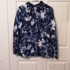 Junior's Women's Blue and White Windbreaker